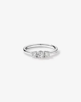 0.50 Carat TW 3 Stone Signature 101 Diamond Ring in 14kt White Gold