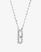 A' Initial necklace with 0.10 Carat TW of Diamonds in 10kt White Gold