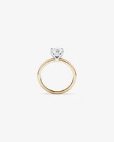 Carat TW Round Brilliant Laboratory-Grown Diamond Solitaire Engagement Ring in 14kt White Gold