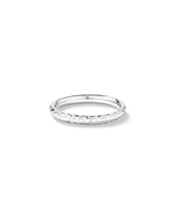 Hammered Finish Ring 10kt White Gold