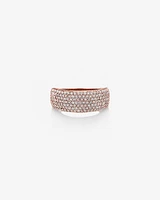 Diamond Pave Ring with 1.00 Carat TW Diamond in 10kt Rose Gold