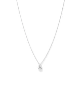 Tapered Dome Pendant Necklace in Sterling Silver