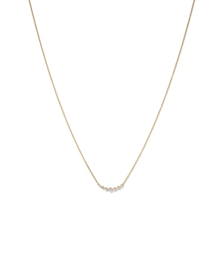 Necklace with 0.25 Carat TW of Diamonds in 18kt Yellow Gold