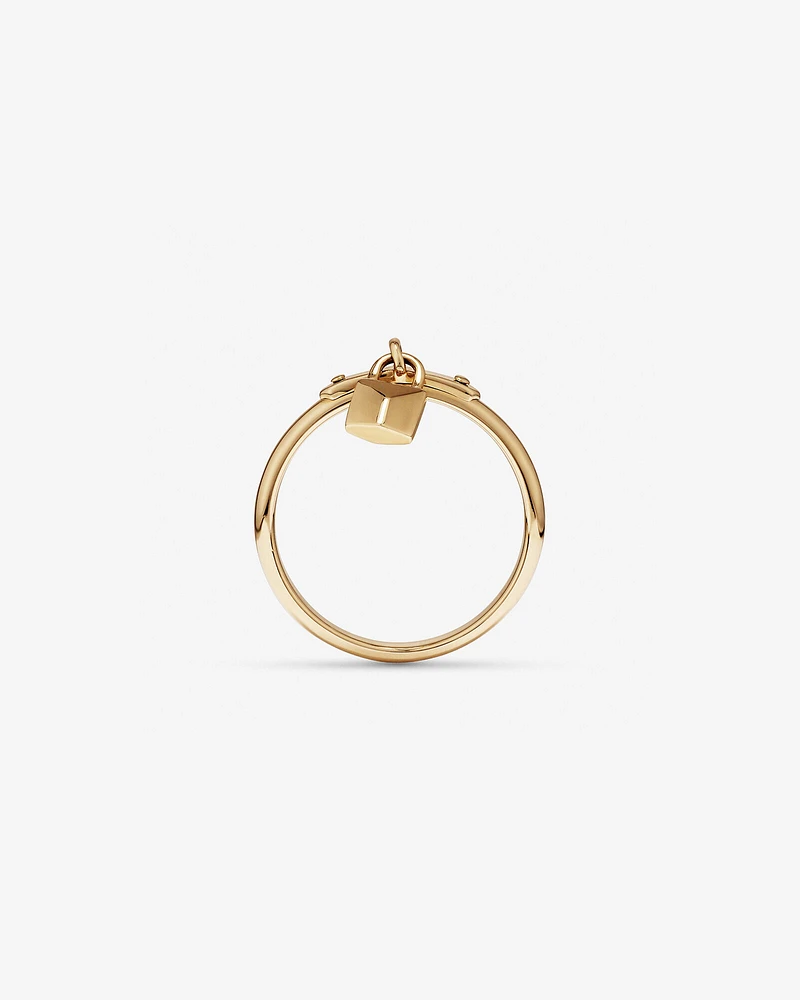 Signature Lock Ring 10kt Yellow Gold