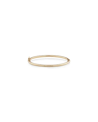 60mm Hollow Tube Bangle in 10kt Yellow Gold