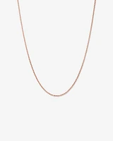 50cm (20") Hollow Belcher Chain in 10kt Rose Gold