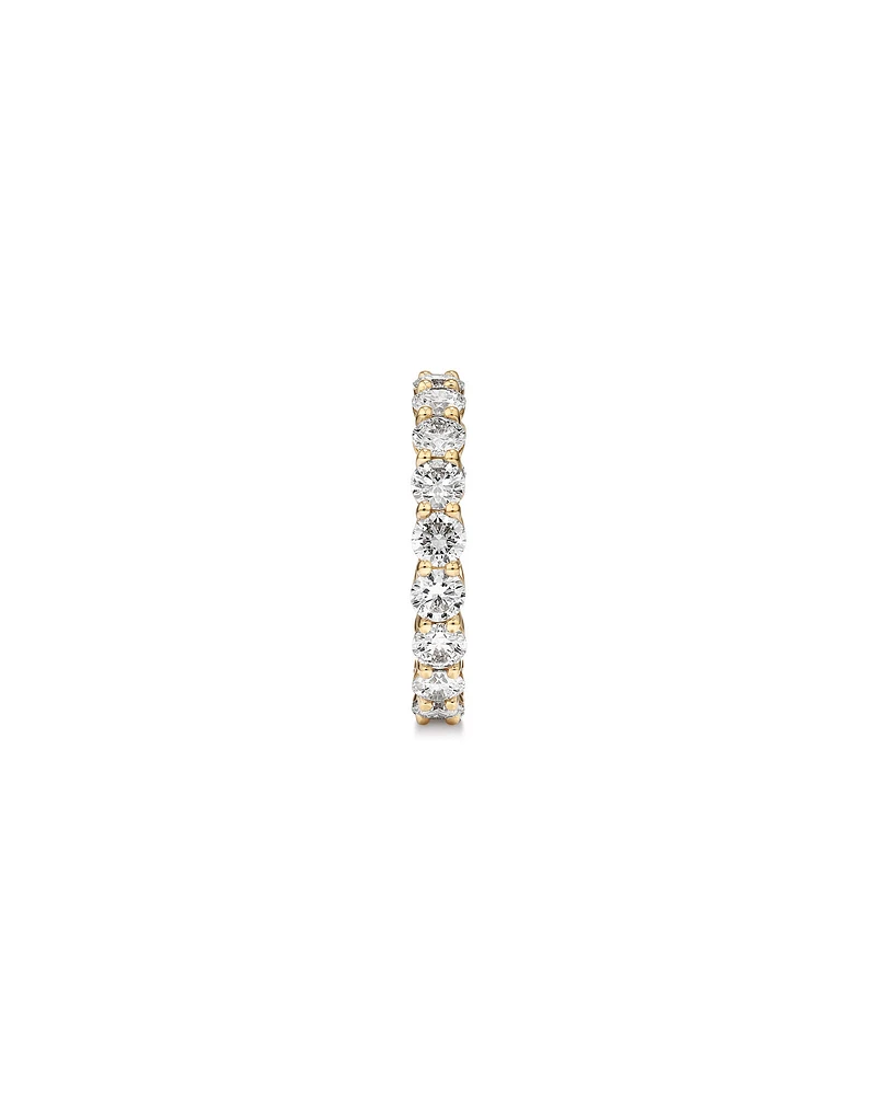 3.00 Carat TW Round Brilliant Laboratory-Grown Diamond Eternity Ring in 14kt Yellow Gold