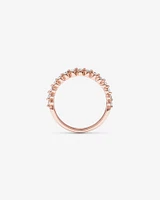 Wedding Ring with 0.34 Carat TW of Diamonds in 14kt Rose Gold