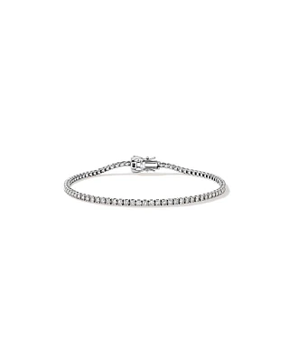 1.64 Carat TW Diamond Tennis Bracelet in 10kt White Gold