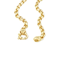 50cm (20") Diamond Belcher Chain with Diamonds in 10kt Yellow Gold