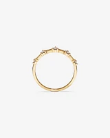 Diamond Studded Ring in 10kt Yellow Gold