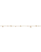 Station Bracelet with Opal & Diamonds in 10kt Yellow Gold