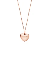 Puff Heart Pendant in 10kt Rose Gold