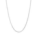 55cm (22") 2-2.5mm Width Fine Curb Chain Necklace in Sterling Silver