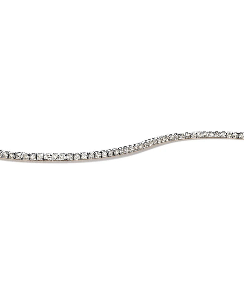 Bracelet de Tennis de 3,28 Carat TW en Diamant en Or Blanc 10kt