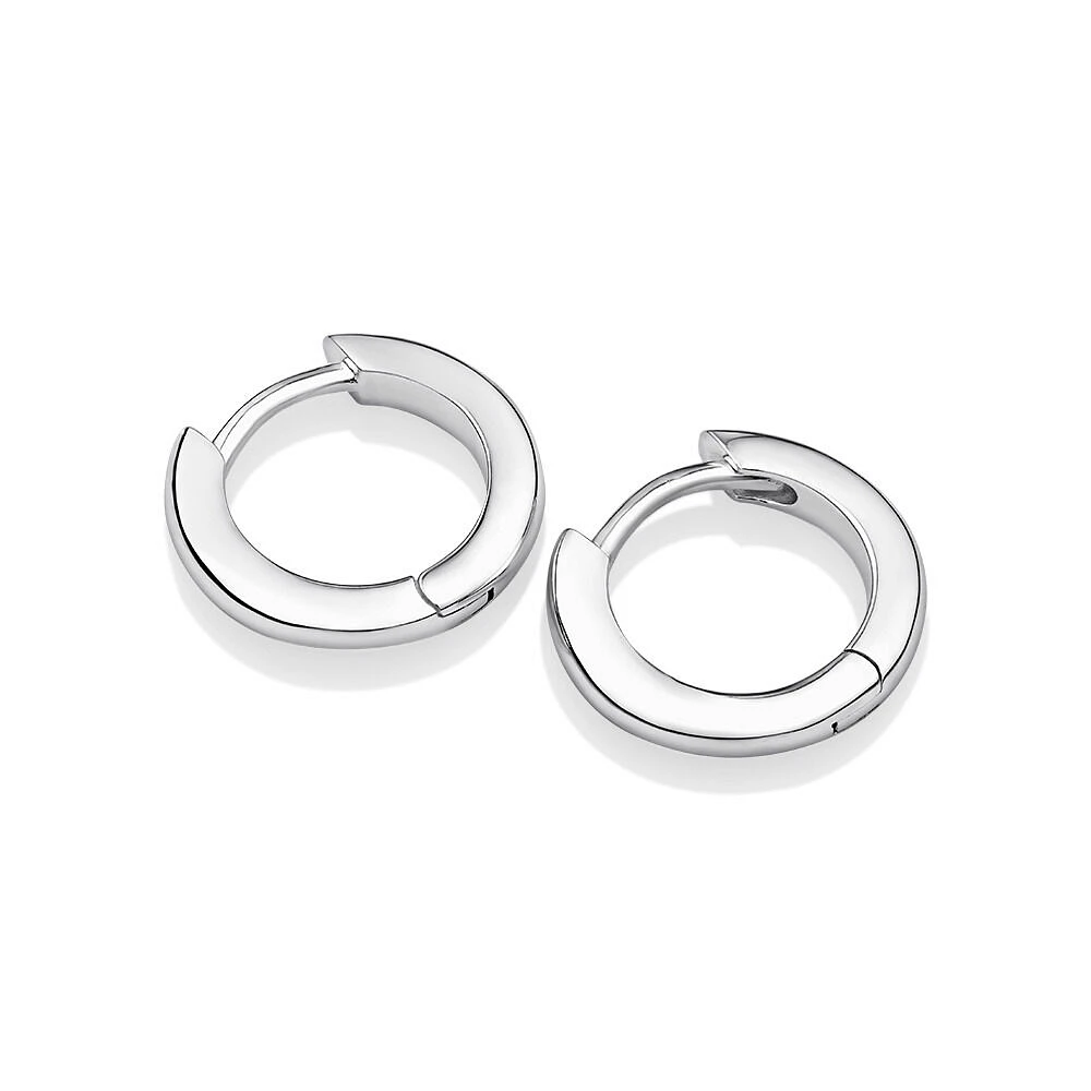 14mm Huggie Earring in Sterling Silver