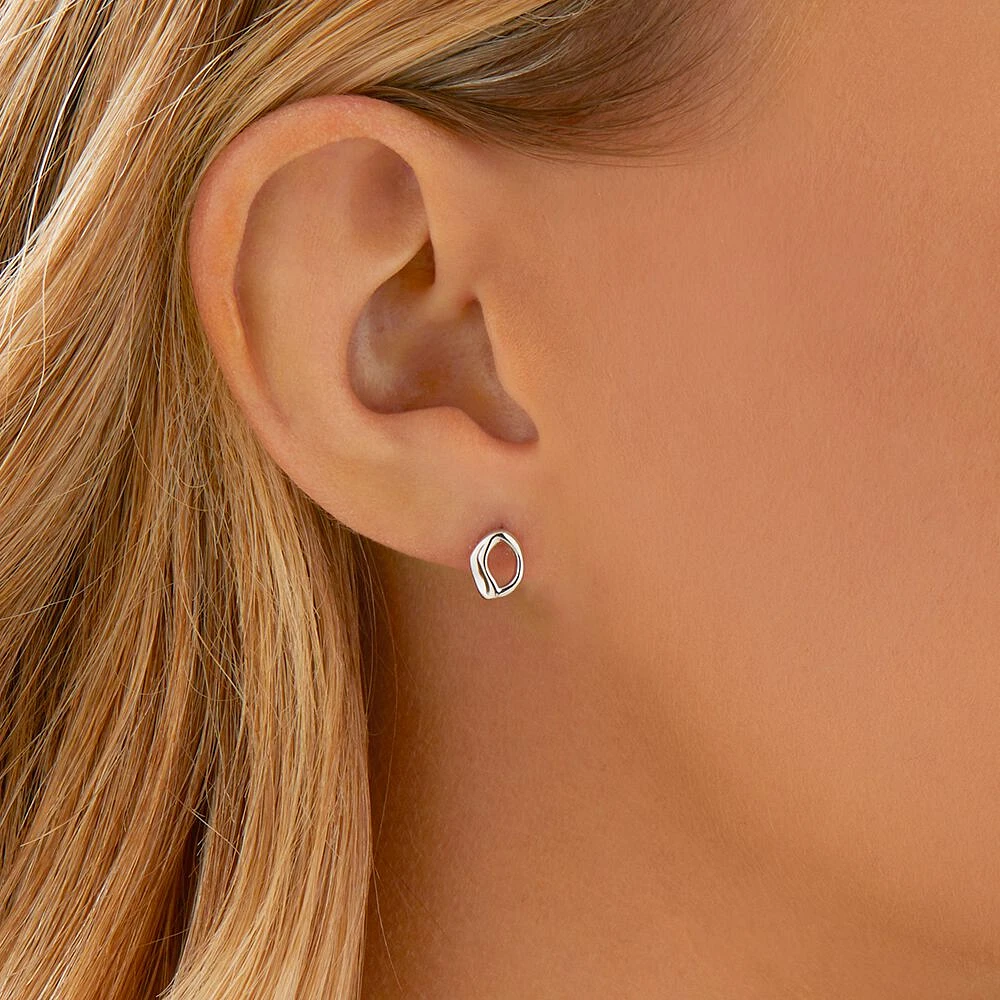 Petits boutons d'oreilles en argent sterling Spirits Bay