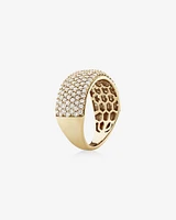 Pave Ring with 1.50 Carat TW of Diamonds in 10kt Yellow Gold