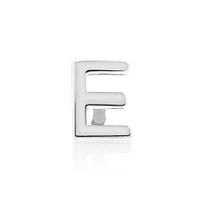 E Initial Single Stud Earring in Sterling Silver