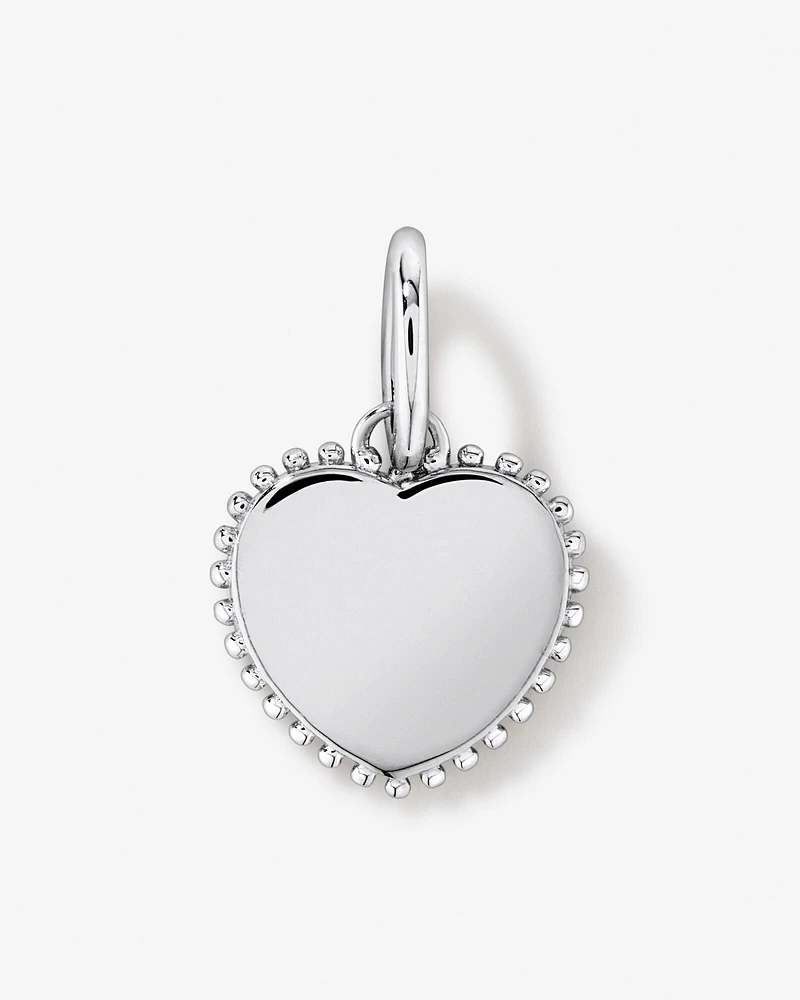 Mother of Pearl Love Heart Pendant in Sterling Silver