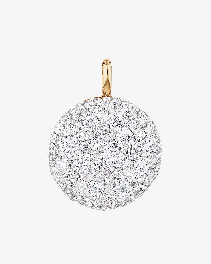 Pendentif Stardust en or jaune 10 K et rhodium avec diamants totalisant 1,26 ct