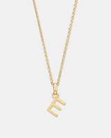 O Initial Pendant in 10kt Yellow Gold