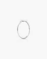 C Initial Ring in Sterling Silver