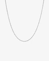 45cm (18")  2.5mm Rope Chain in 10kt White Gold