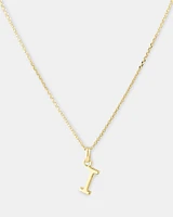 O Initial Pendant in 10kt Yellow Gold