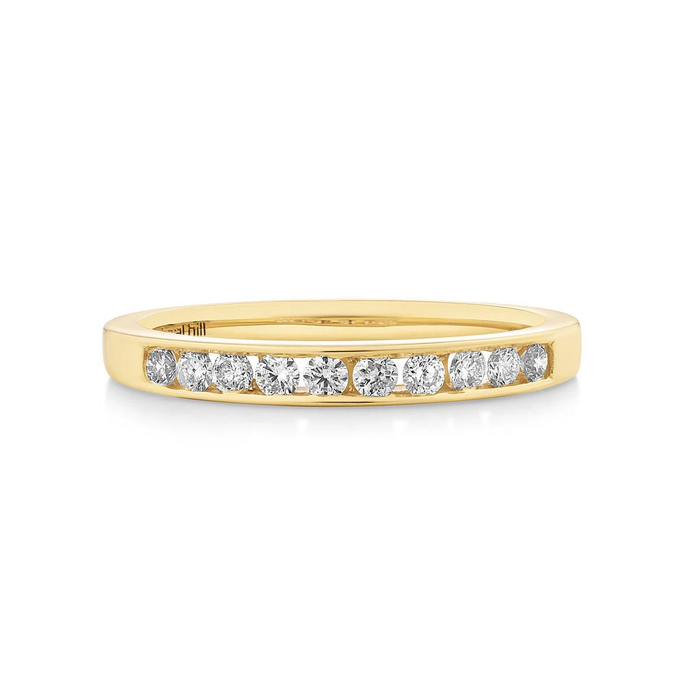 Evermore Wedding Band with 0.25 Carat TW of Diamonds in 18kt Yellow Gold