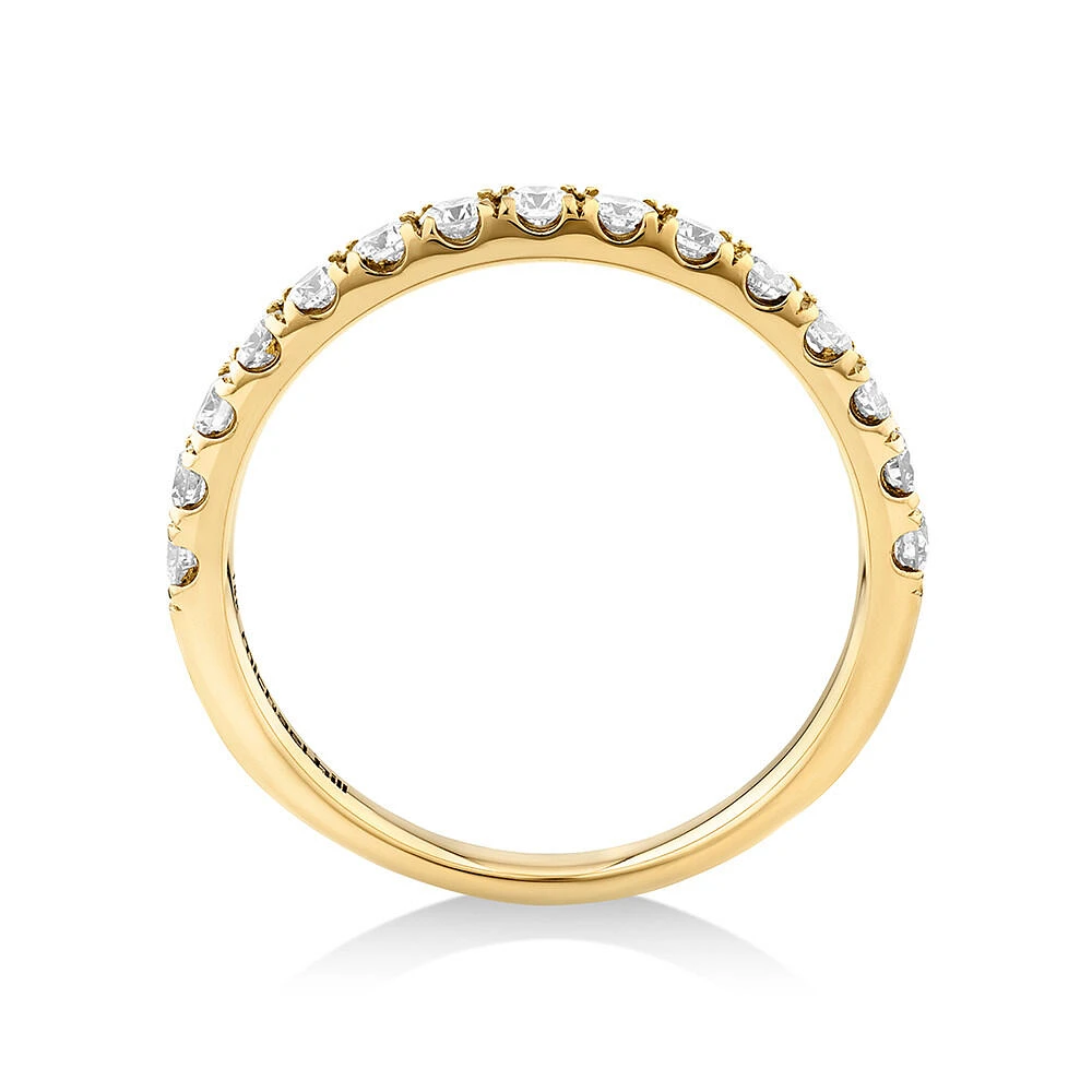 0.50 Carat TW Claw Set Diamond Ring in 18kt Yellow Gold