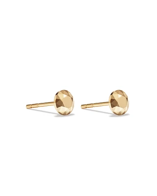 4.5mm Round Metal Diamond Stud Earrings in 10kt Yellow Gold