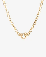 50cm (20") Diamond Belcher Chain with Diamonds in 10kt Yellow Gold