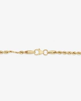 45cm (18") 2.5mm Rope Chain in 10kt Yellow Gold