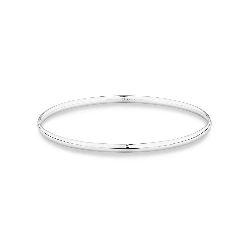 Jonc Rond Massif de 3.7mm en Argent Sterling