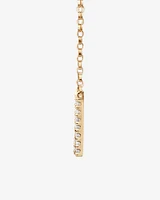"K" Initial Necklace with 0.10 Carat TW of Diamonds in 10kt Yellow Gold