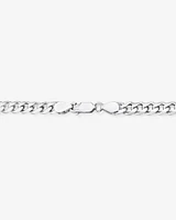 60cm (24") 6.5mm Width Men's Curb Chain in Sterling Silver