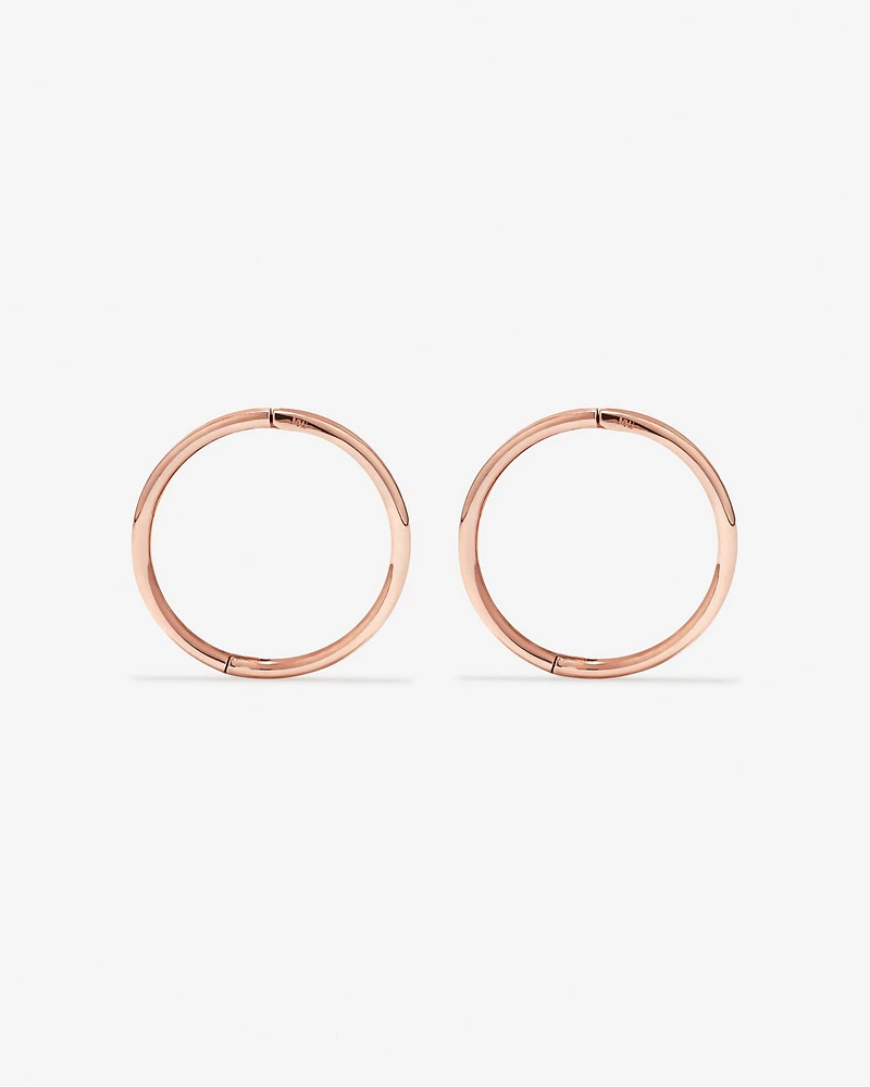 14mm Sleeper Earrings in 10kt Yellow Gold