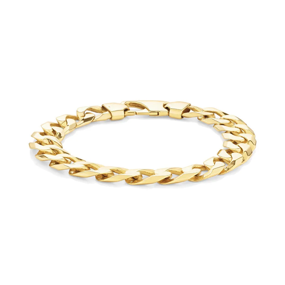 Michael Hill 23cm (9.5) 12.5mm-13mm Width Curb Bracelet in 10kt