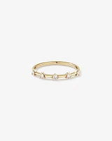 Diamond Studded Ring in 10kt Yellow Gold