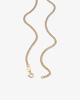 60cm (24") Hollow Curb Chain in 10kt Yellow Gold