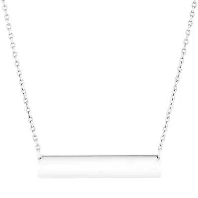 Bar Necklace in Sterling Silver