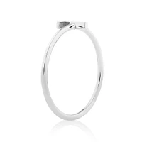 C Initial Ring in Sterling Silver