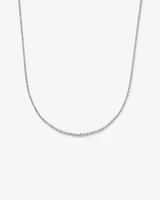 6.00 Carat TW Tennis Necklace set in 18kt White Gold