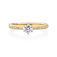 Bague avec 0,48 Carat TW de Diamants en Or Jaune & Blanc 14kt