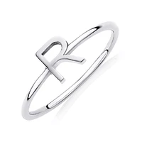 C Initial Ring in Sterling Silver