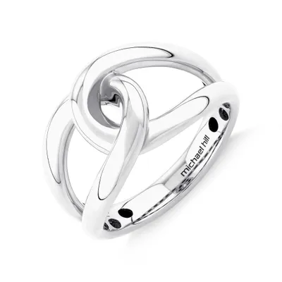 Round Bold Link Ring Silver