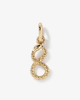 Lunar New Year Figure 8 Snake Pendant in 18kt Yellow Gold