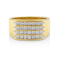 Men's Ring with 1 Carat TW of Diamonds in 10kt Yellow Gold