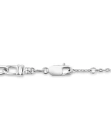 22cm 6.5mm-7mm Width Paperclip Bracelet in Sterling Silver